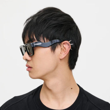 Charles Jeffrey Loverboy Topsy Turvy Sunglasses in Black