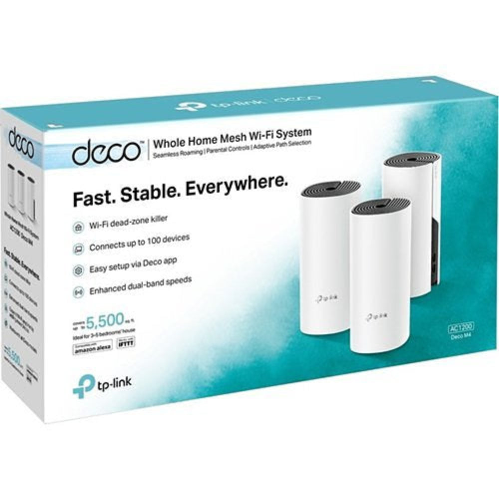 TP-LINK Deco M4 AC1200 Deco Whole Home Mesh Wi-Fi System (3-pack)