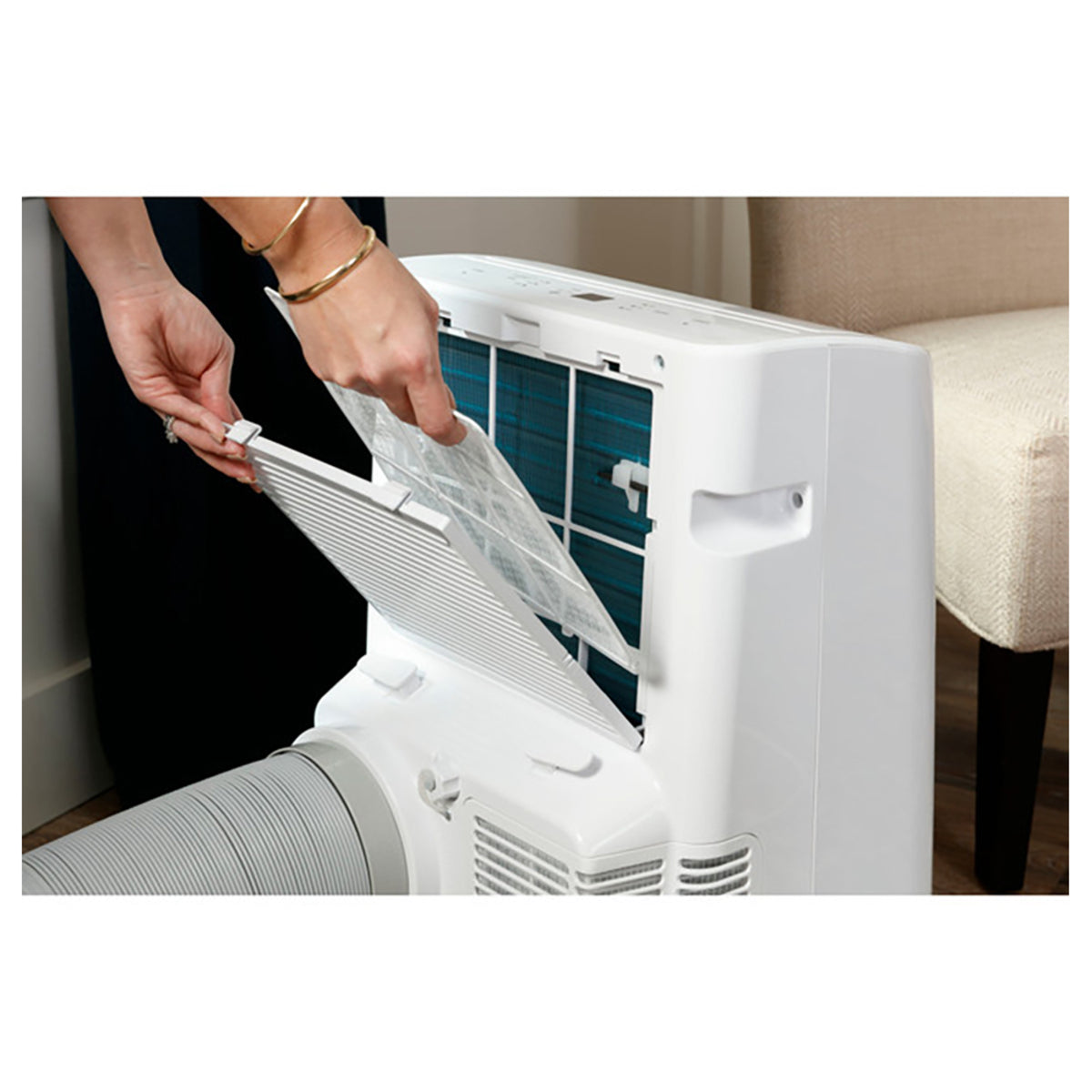 GE 14,000 BTU Smart Portable Air Conditioner White - PICK UP ONLY