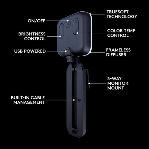Logitech Litra Glow Premium Streaming Light with TrueSoft