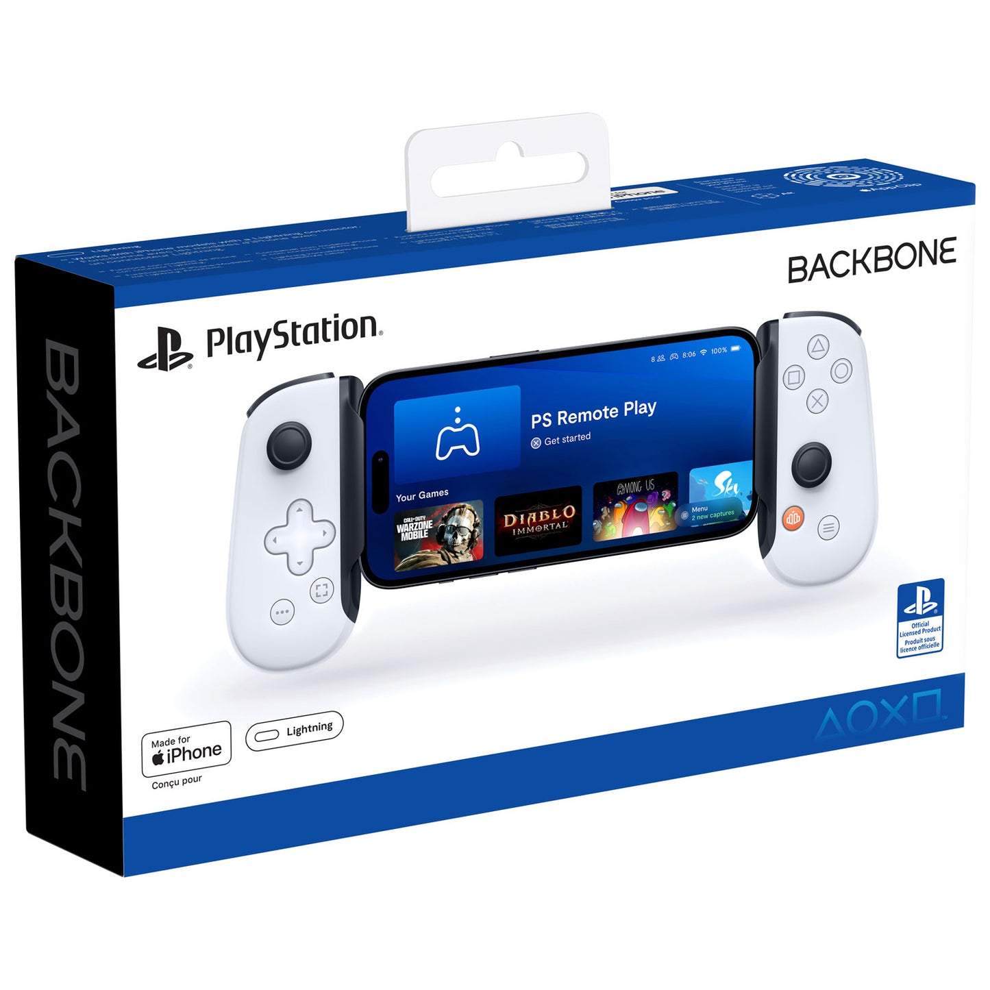 Backbone One PlayStation Edition Gaming Controller for iPhone with Lightning (2nd Gen) - White