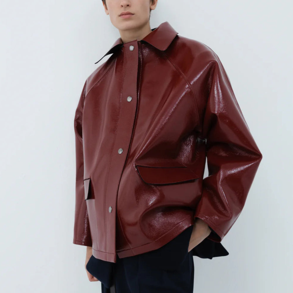 Kassl Editions Original hip lacquer wool red Jacket