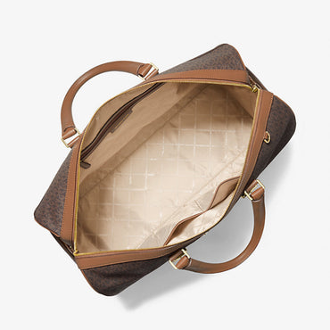 Michael Kors Bedford Travel Extra-Large Signature Logo Stripe Weekender Bag