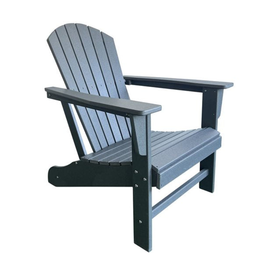 Think Patio Traditional Grey Resin Wood Patio Muskoka Chair - PICK UP ONLY