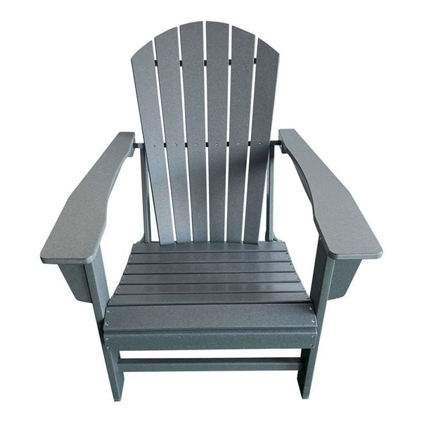Think Patio Traditional Grey Resin Wood Patio Muskoka Chair - PICK UP ONLY