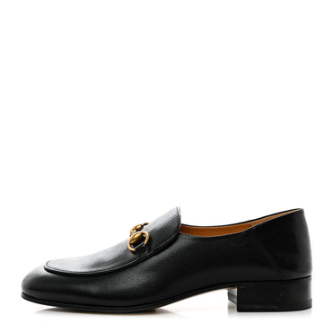 GUCCI Goatskin Horsebit Mid-Heel Loafers - Womens