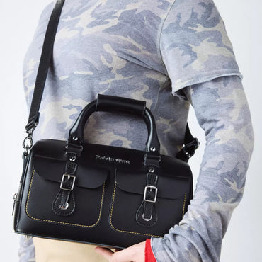 Dr. Martens Kieve Leather Top Handle Bag - Black Kiev & Smooth