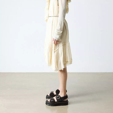 Dr. Martens Zebzag Platform Sandals - Black Suede