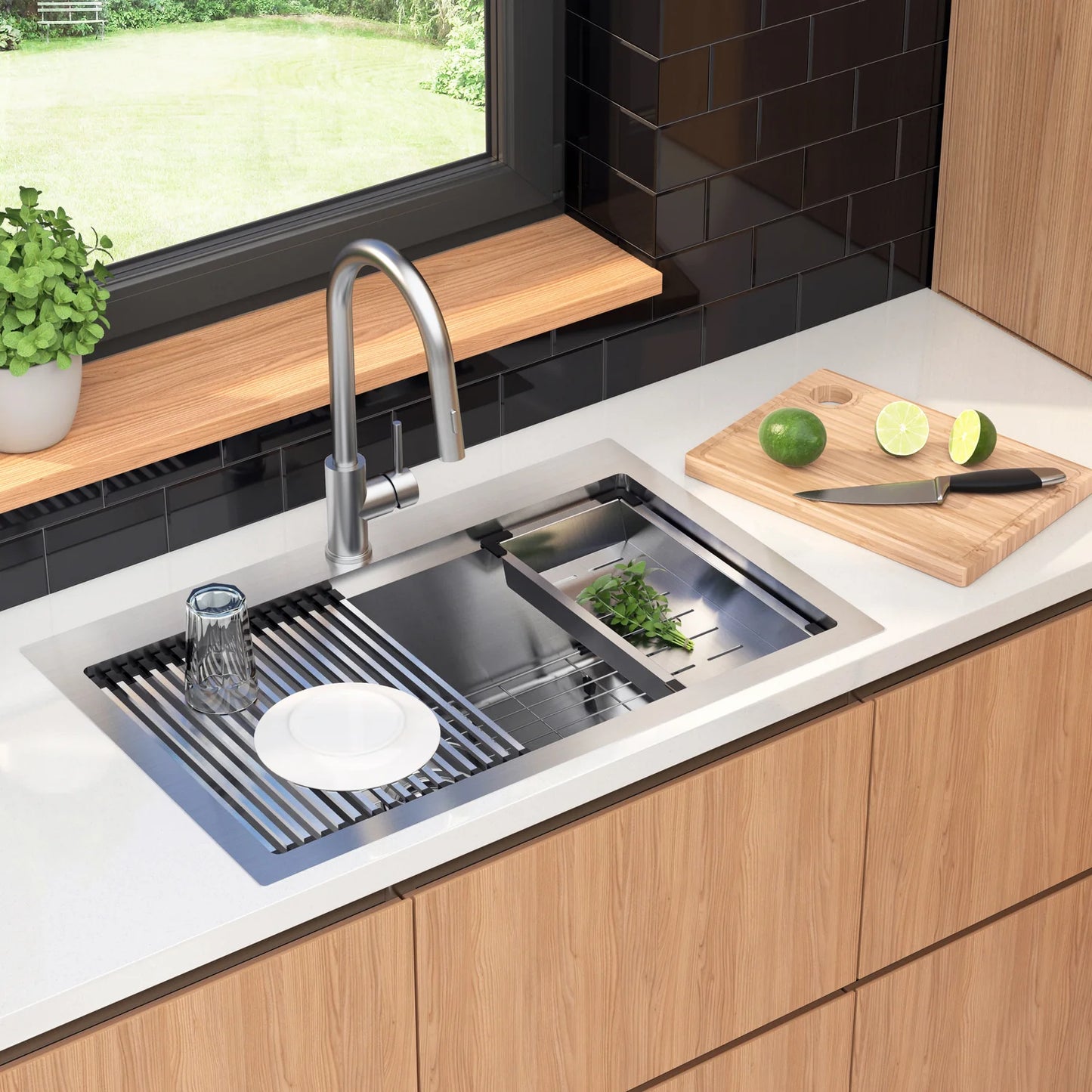 Artika Newport Stainless Steel Single Bowl Sink - PICK UP ONLY