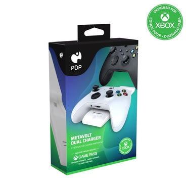PDP METAVOLT Dual Charger: Flash White - Xbox Series X|S, & Xbox One