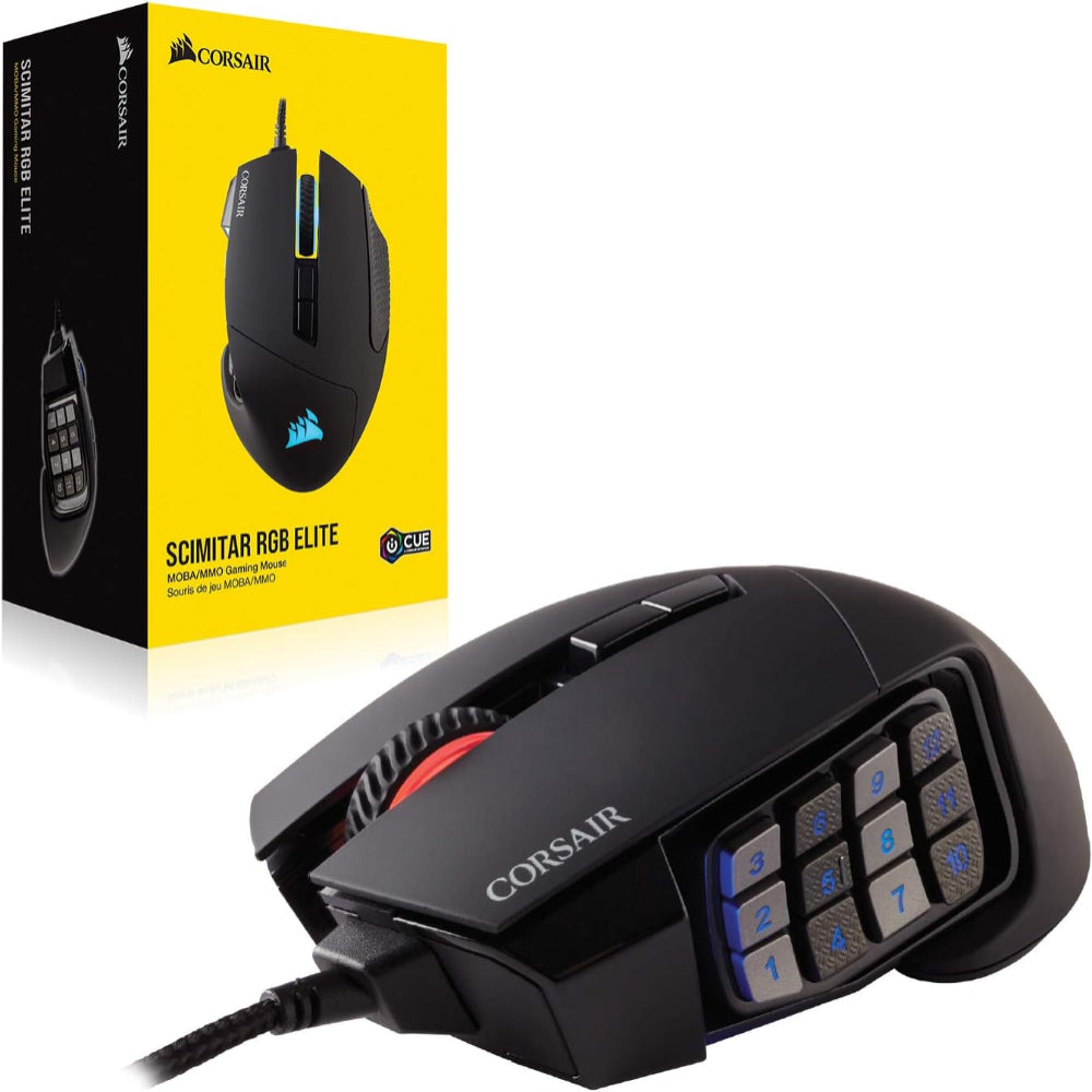 Corsair Scimitar RGB Elite MOBA/MMO Gaming Mouse