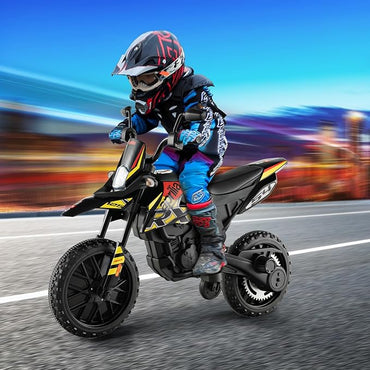 OLAKIDS Kids Motorcycle - Aprilia RX125 - Yellow