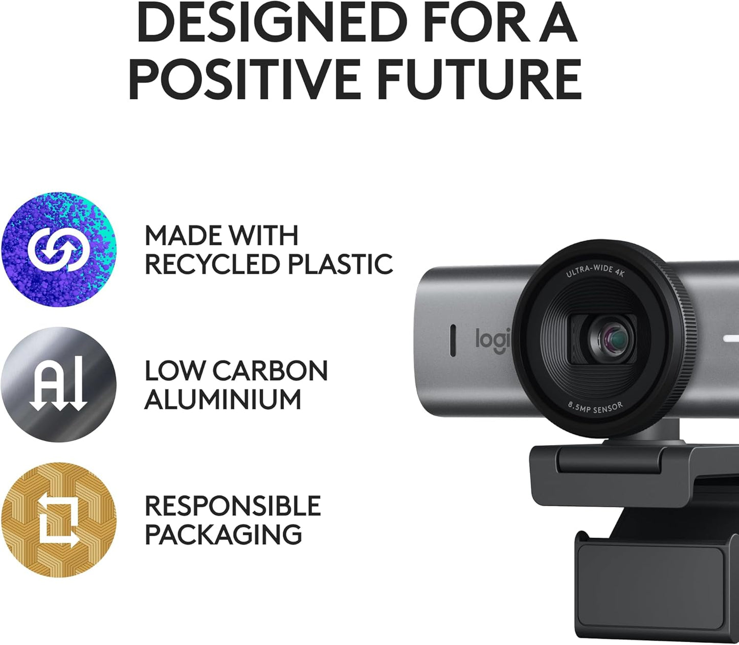 Logitech Mx Brio 4K Ultra HD Collaboration and Streaming Webcam