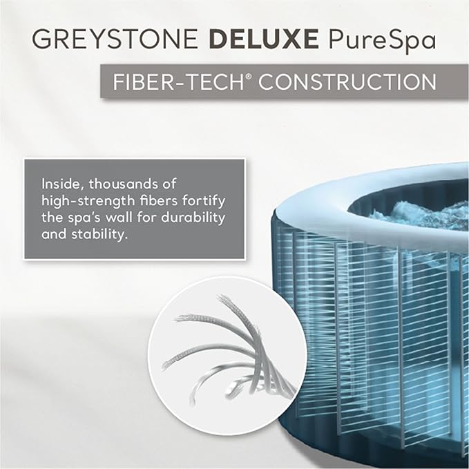 INTEX PureSpa Greystone Deluxe Inflatable Hot Tub - PICK UP ONLY