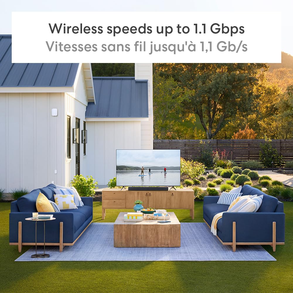eero Outdoor - 7 Dual-Band Wi-Fi 7 Access Point with AC Adapter