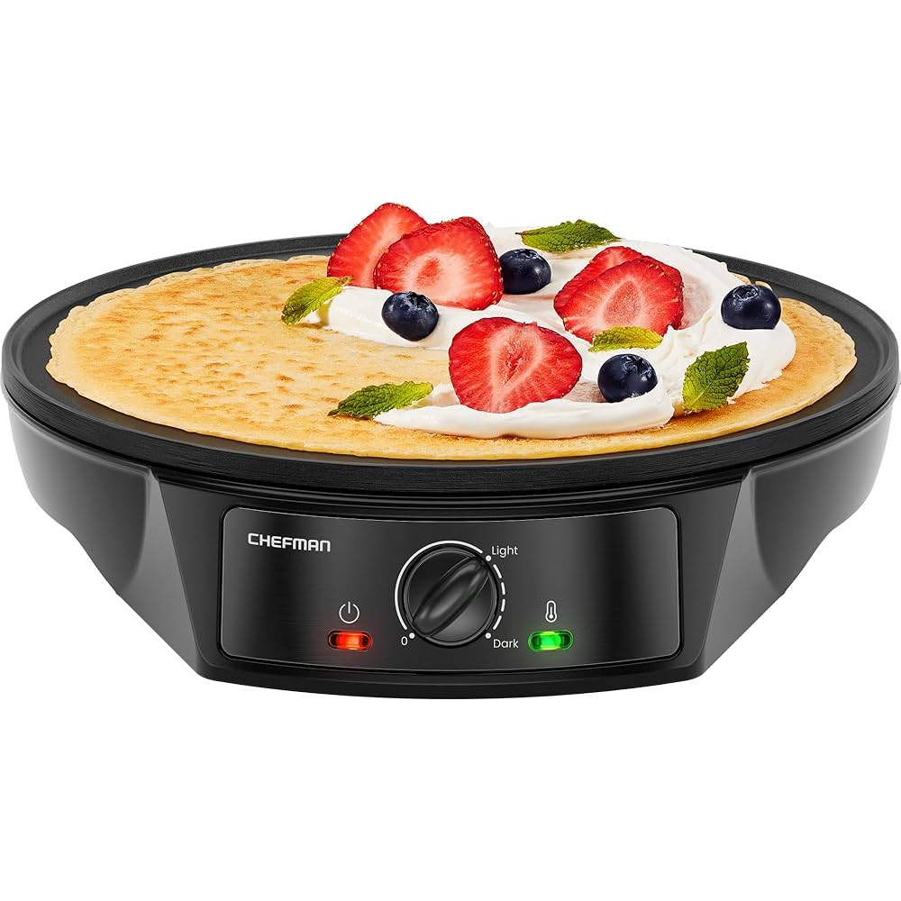 Chefman Electric Crepe Maker + Griddle (30.5 cm)