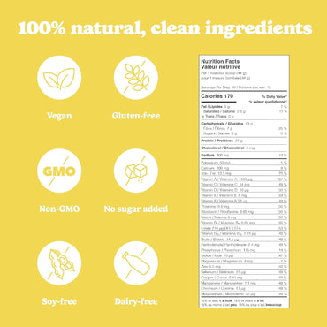 Good Protein All-in-One Shake, Plant-Based Protein Powder, Bananas & Cream 880g