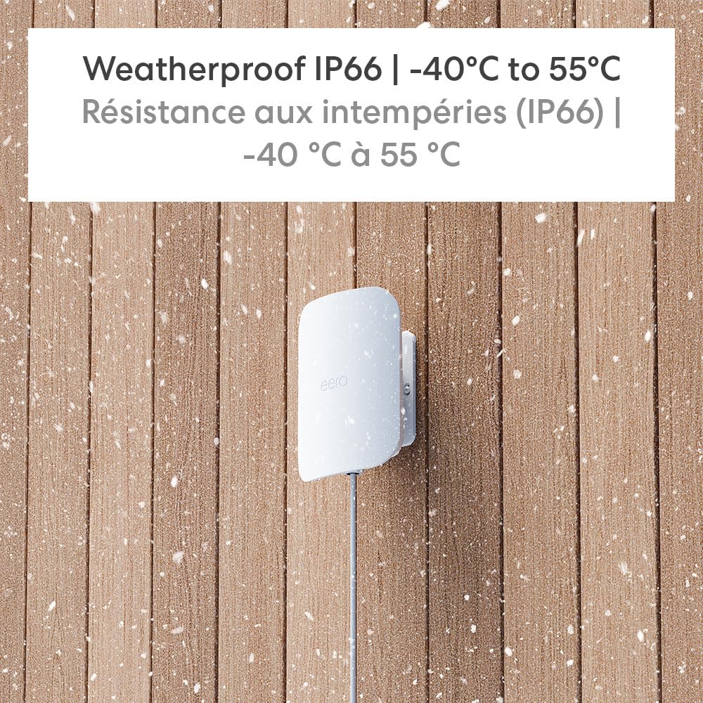 eero Outdoor - 7 Dual-Band Wi-Fi 7 Access Point with AC Adapter