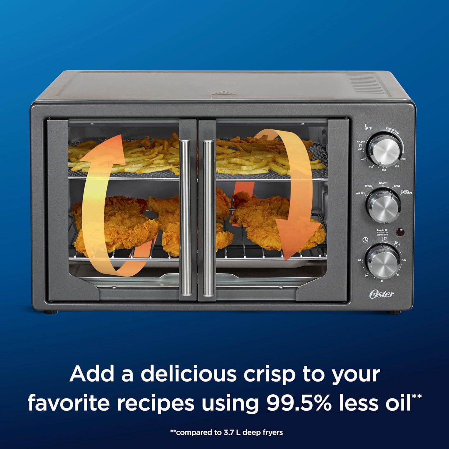 Oster Extra-Large French Door Air Fryer Countertop Oven - PICK UP ONLY