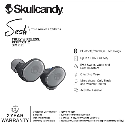 Skullcandy Sesh True Wireless Bluetooth Headphones