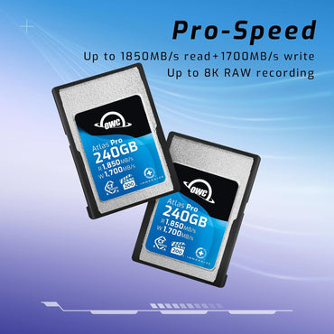 OWC Atlas Pro 240GB CFexpress 4.0 Type A Memory Card