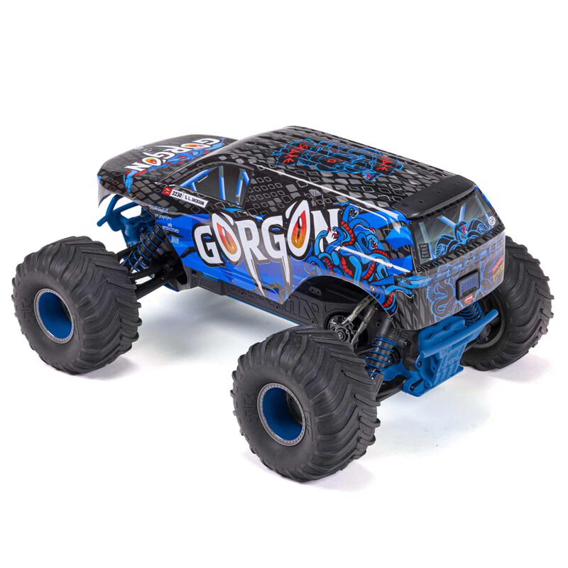 Arrma 1/10th Scale GORGON 2WD RTR Brushed Monster Truck, Blue