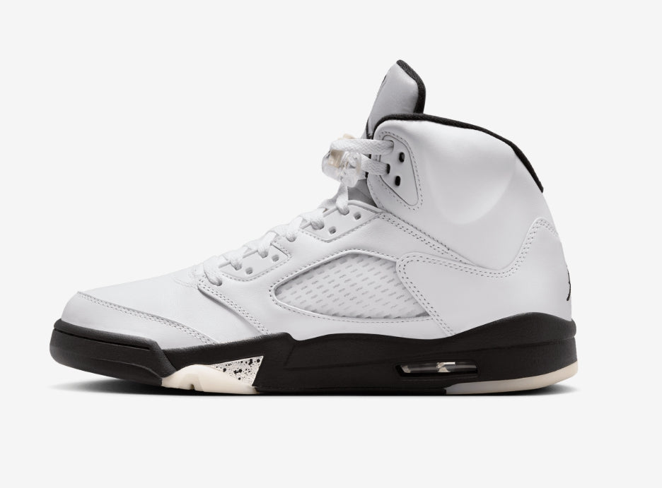 Air Jordan Retro 5 Black/Silver/White - Size 11 Men's