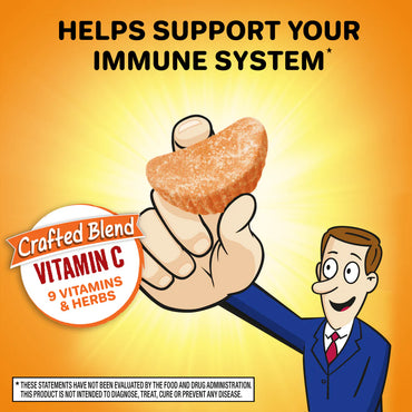 Airborne Zesty Orange Immune Support Gummies, 63 Count