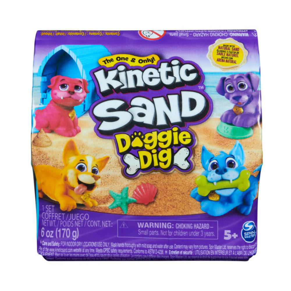 Spin Master Kinetic Sand Doggie Dig - 4 Pack