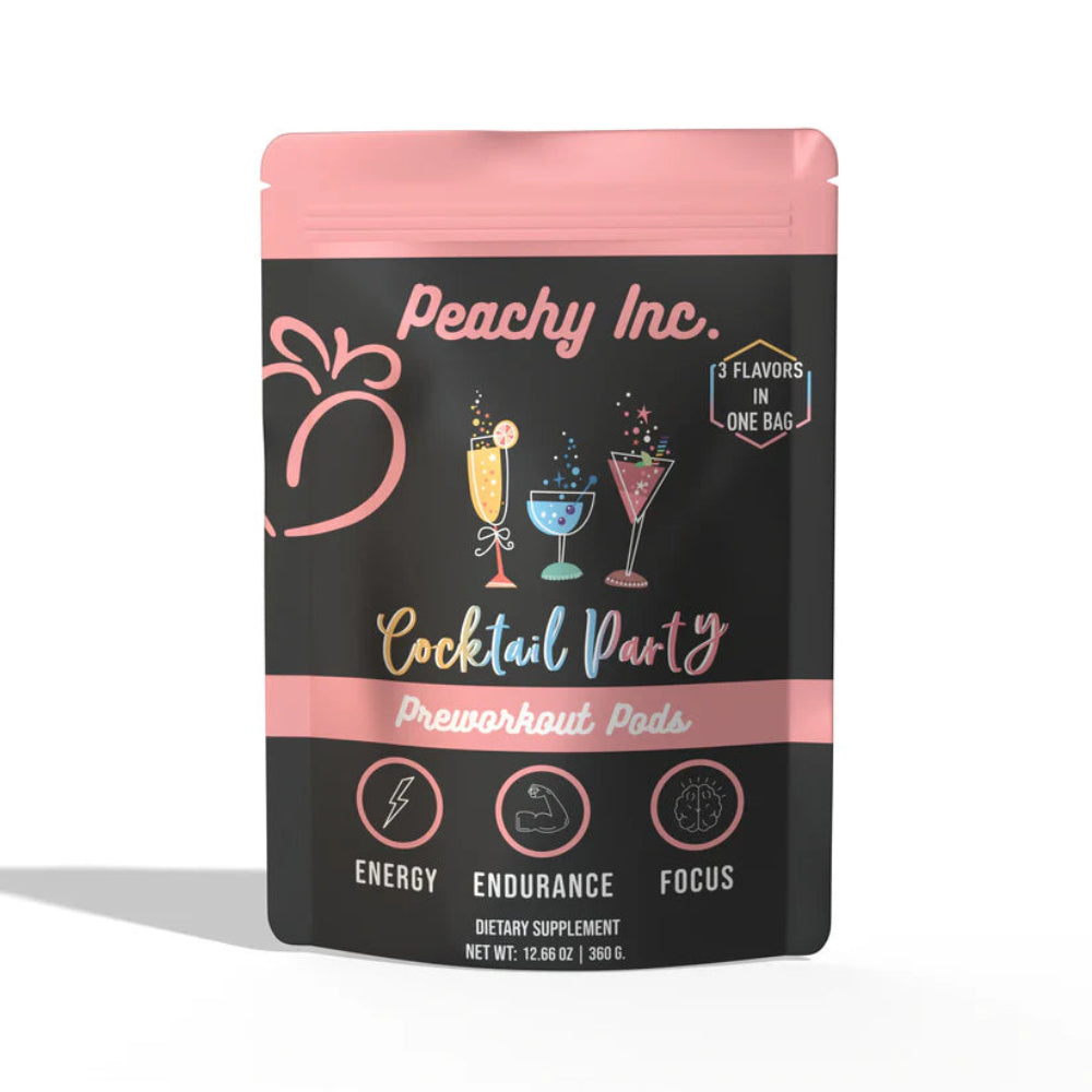 Peachy Inc Pre-Workout Pods, 30 Servings