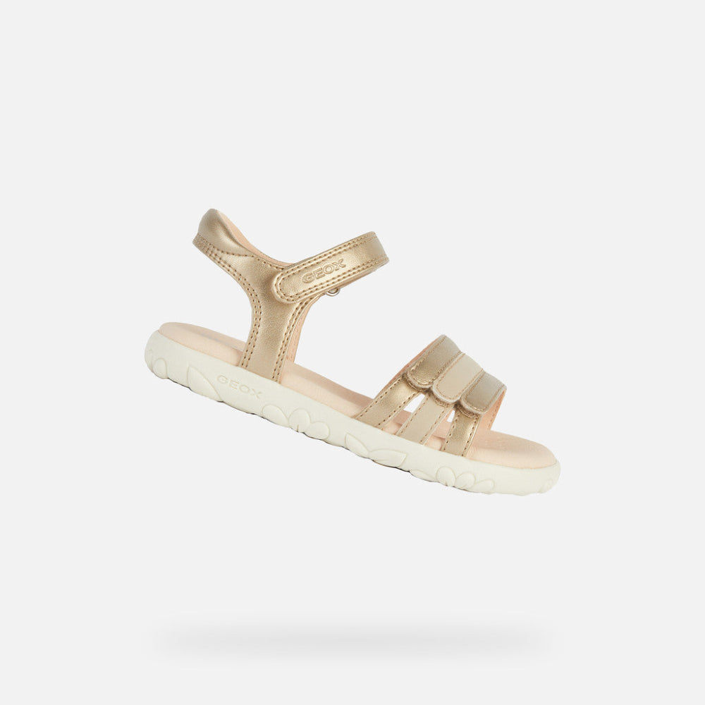 Geox Haiti Junior Girls Sandals - Platinum