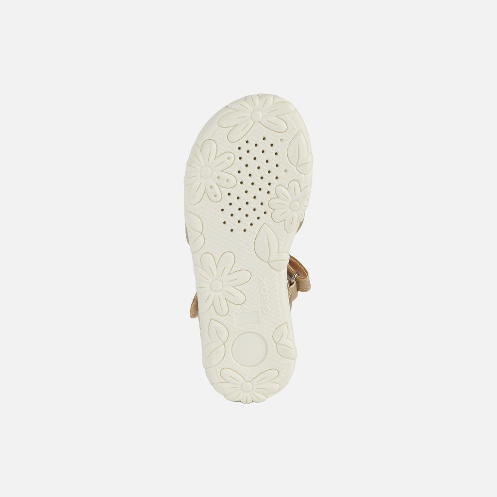 Geox Haiti Junior Girls Sandals - Platinum