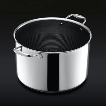 HEXCLAD 10QT Hybrid Stock Pot with Lid (9.5 L)