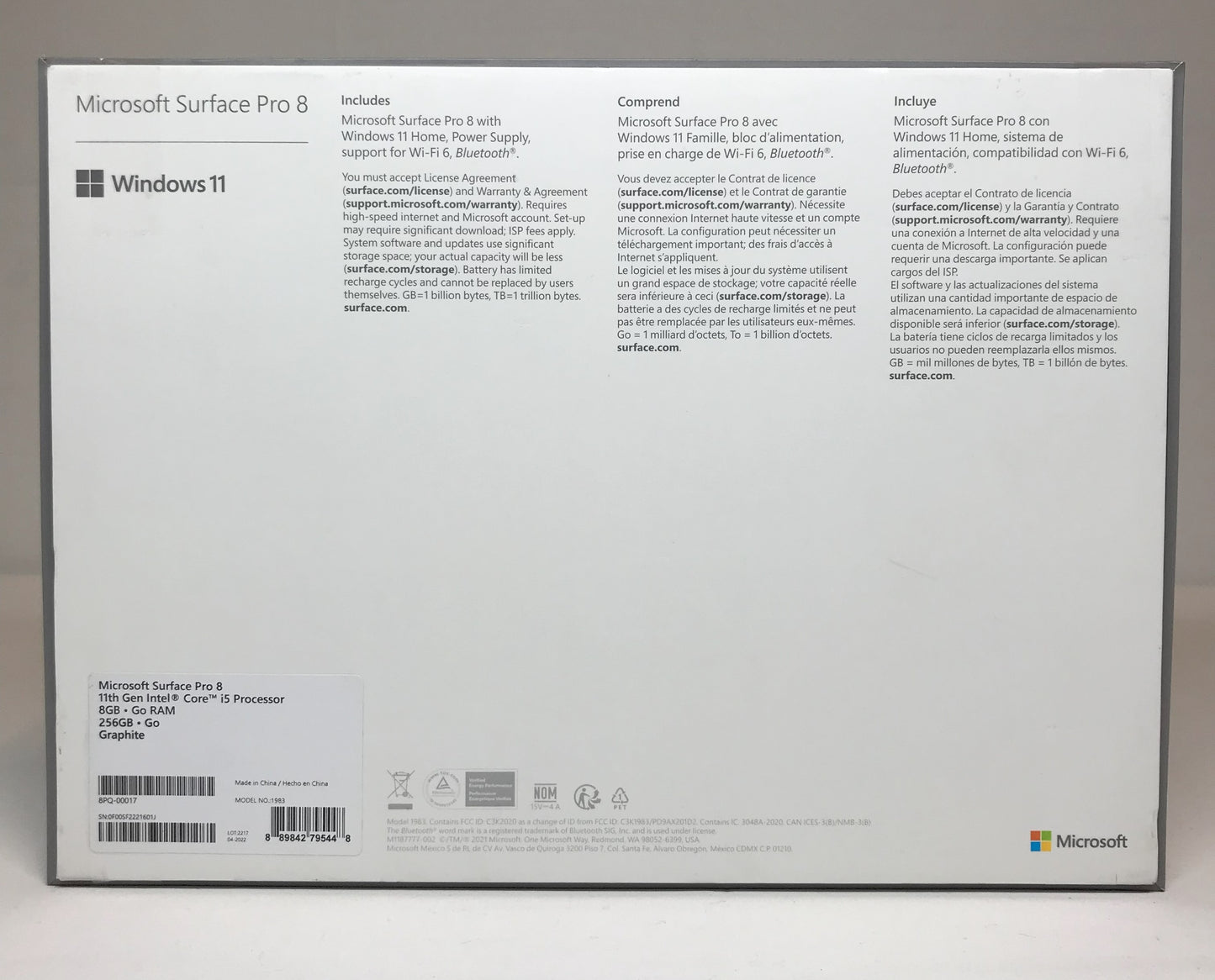 Microsoft Surface Pro 8 - Graphite