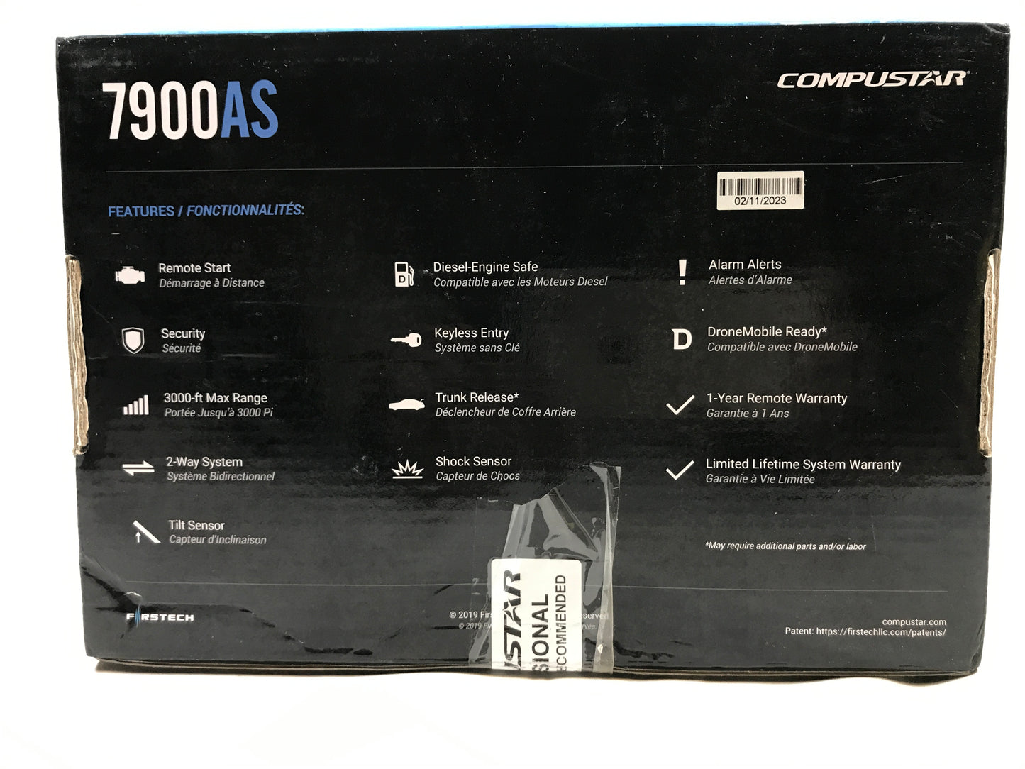 Compustar 7900AS 2-way LCD Remote Start + Security System