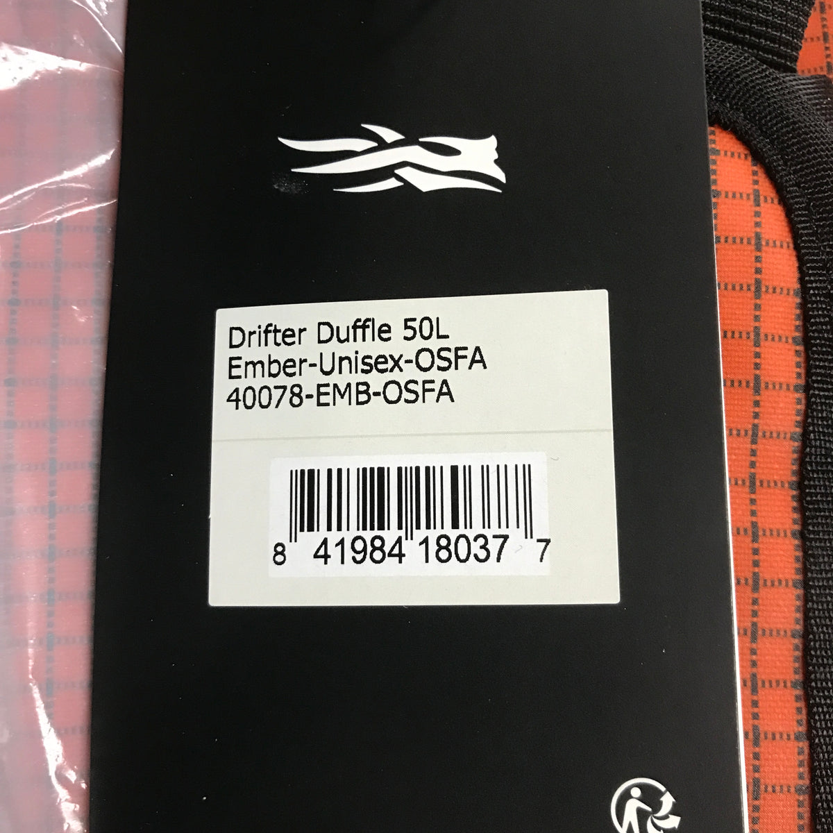 Sitka Drifter Duffle Bag 50L - Ember