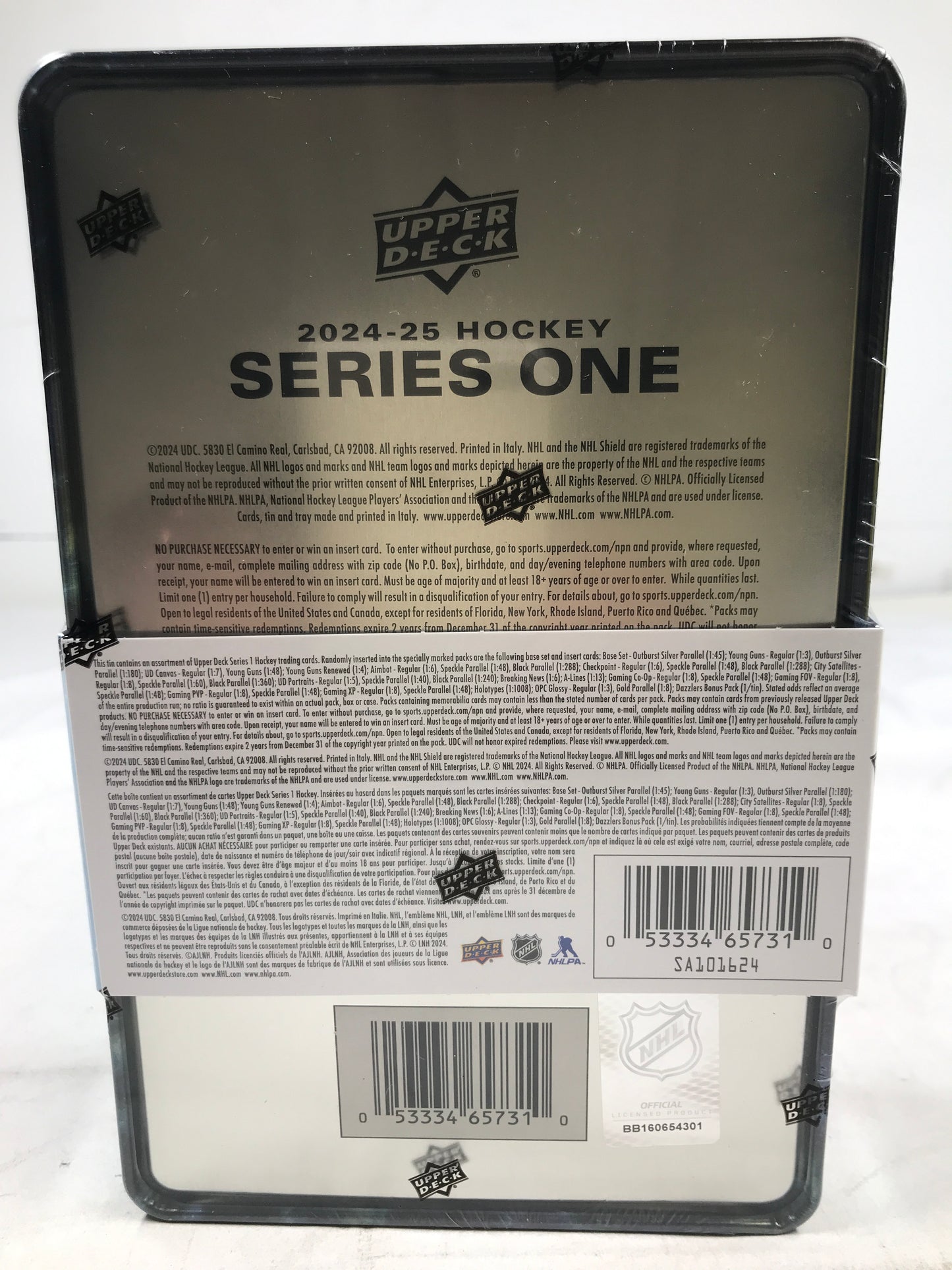 Upper Deck Series 1 Hockey Cards Tin - 2024-25
