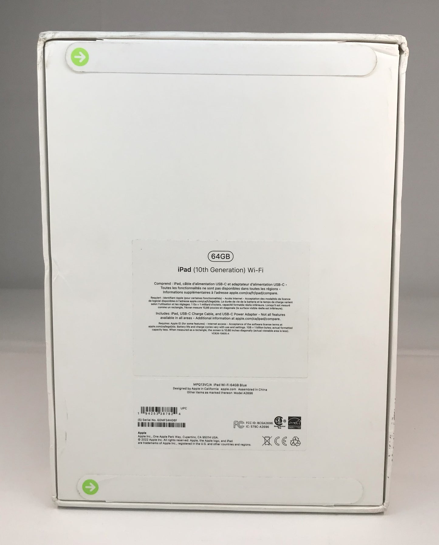 Apple iPad 10th Gen 64GB WI-FI - Blue