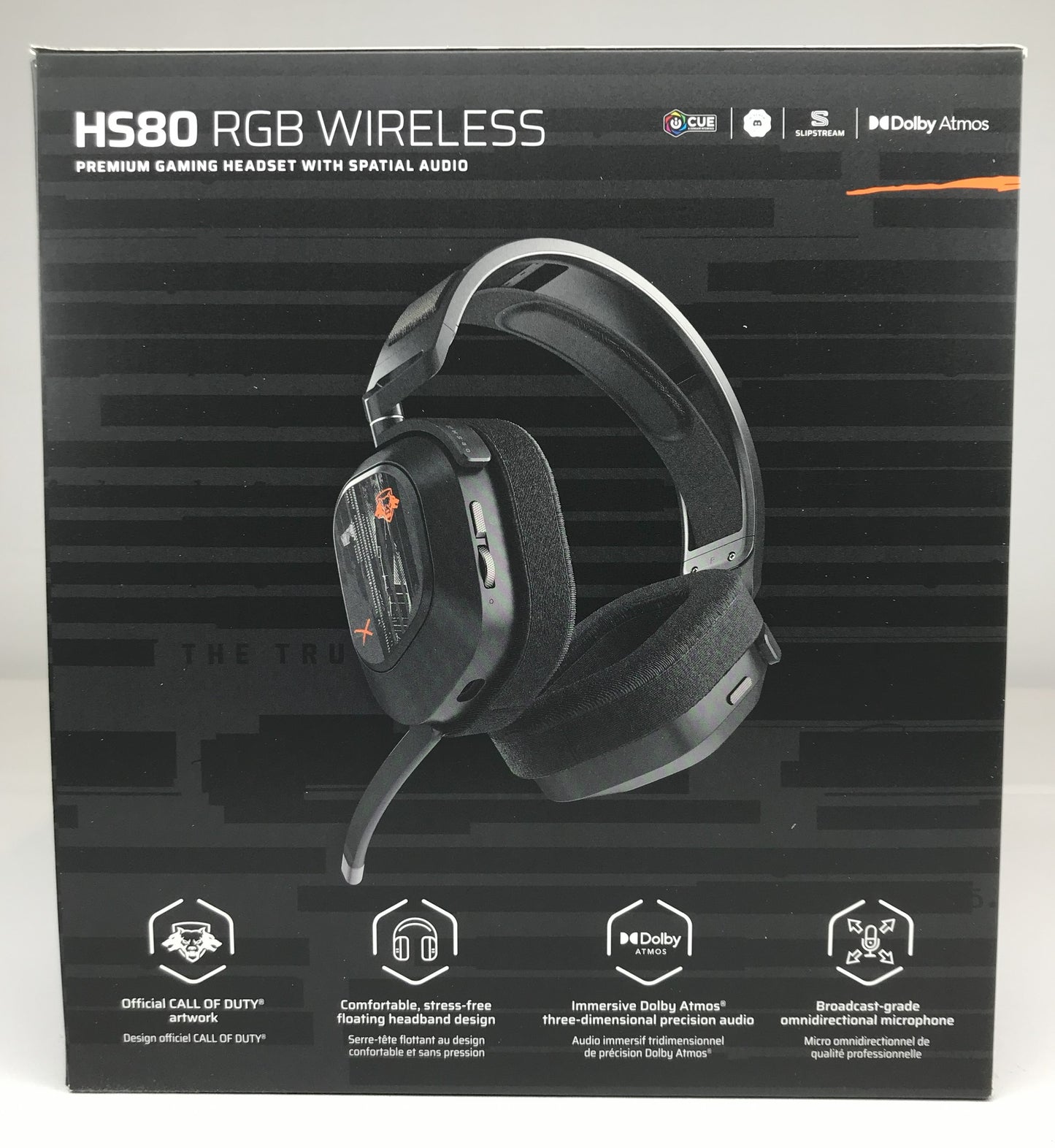CORSAIR HS80 RGB WIRELESS Headset — Carbon