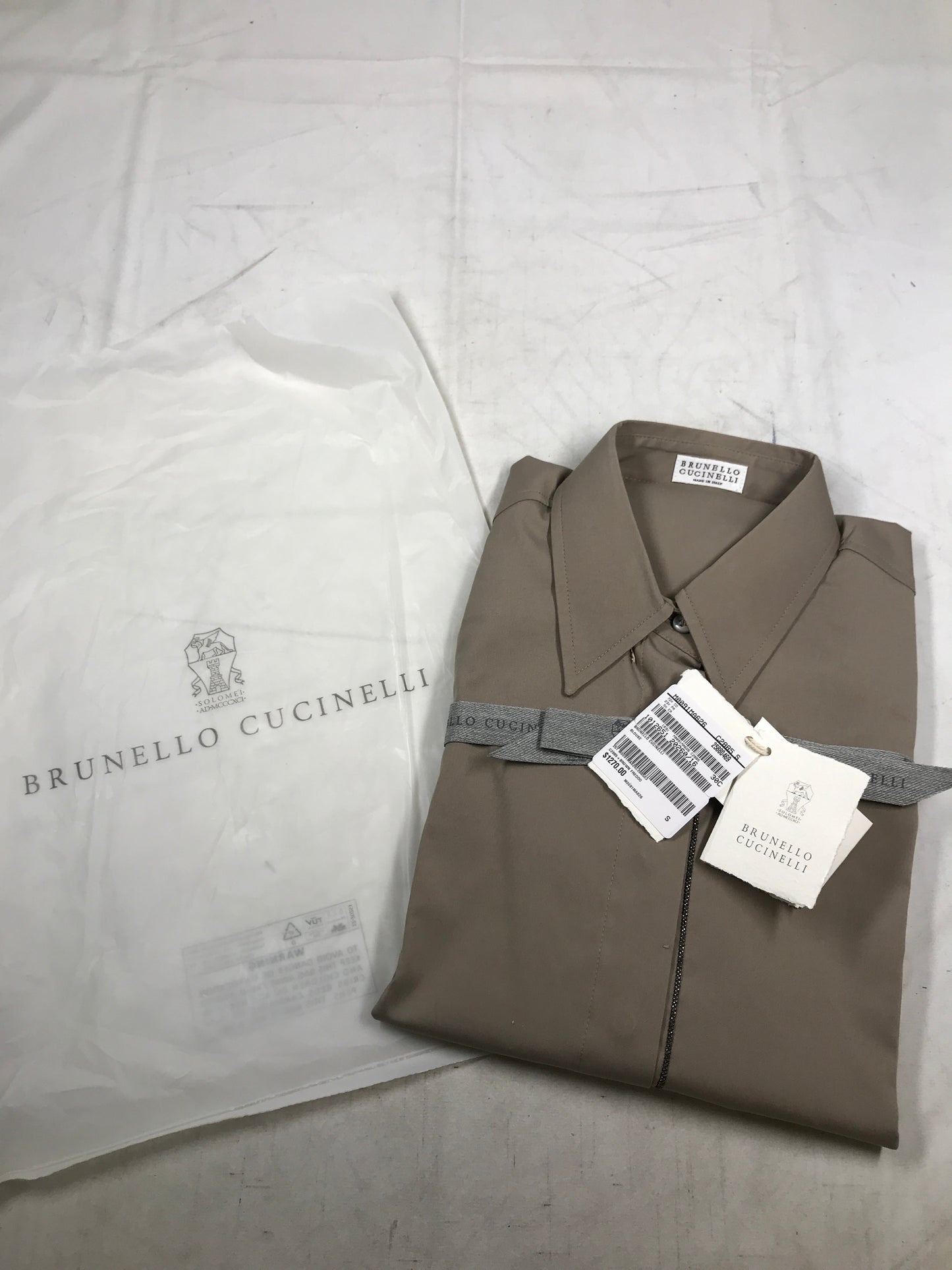 Brunello Cucinelli Stretch Cotton Poplin Shirt - Woman's