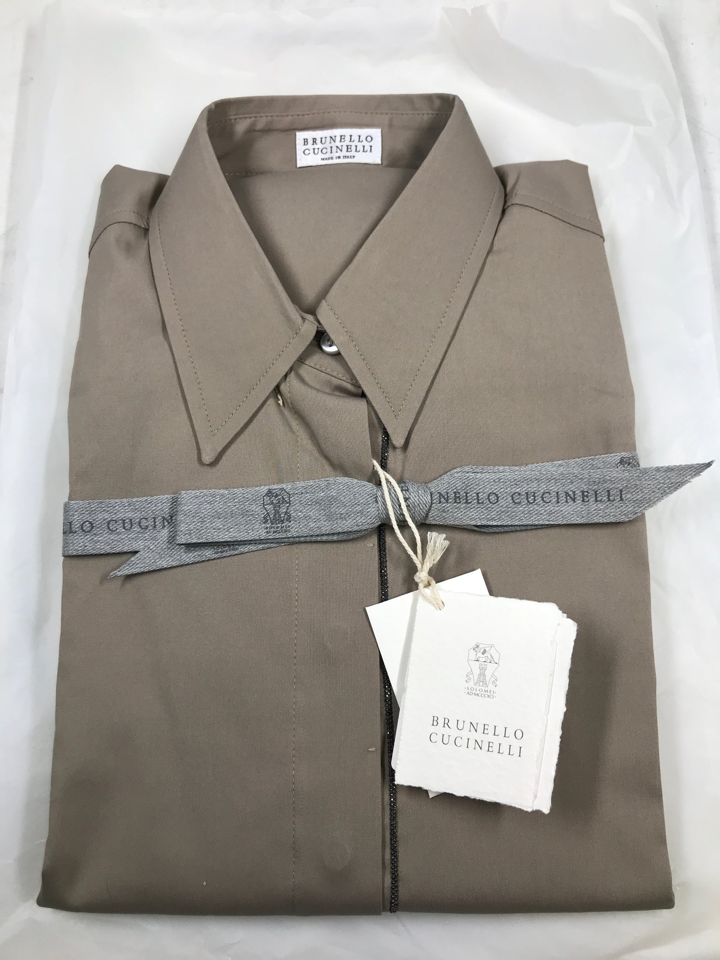 Brunello Cucinelli Stretch Cotton Poplin Shirt - Woman's