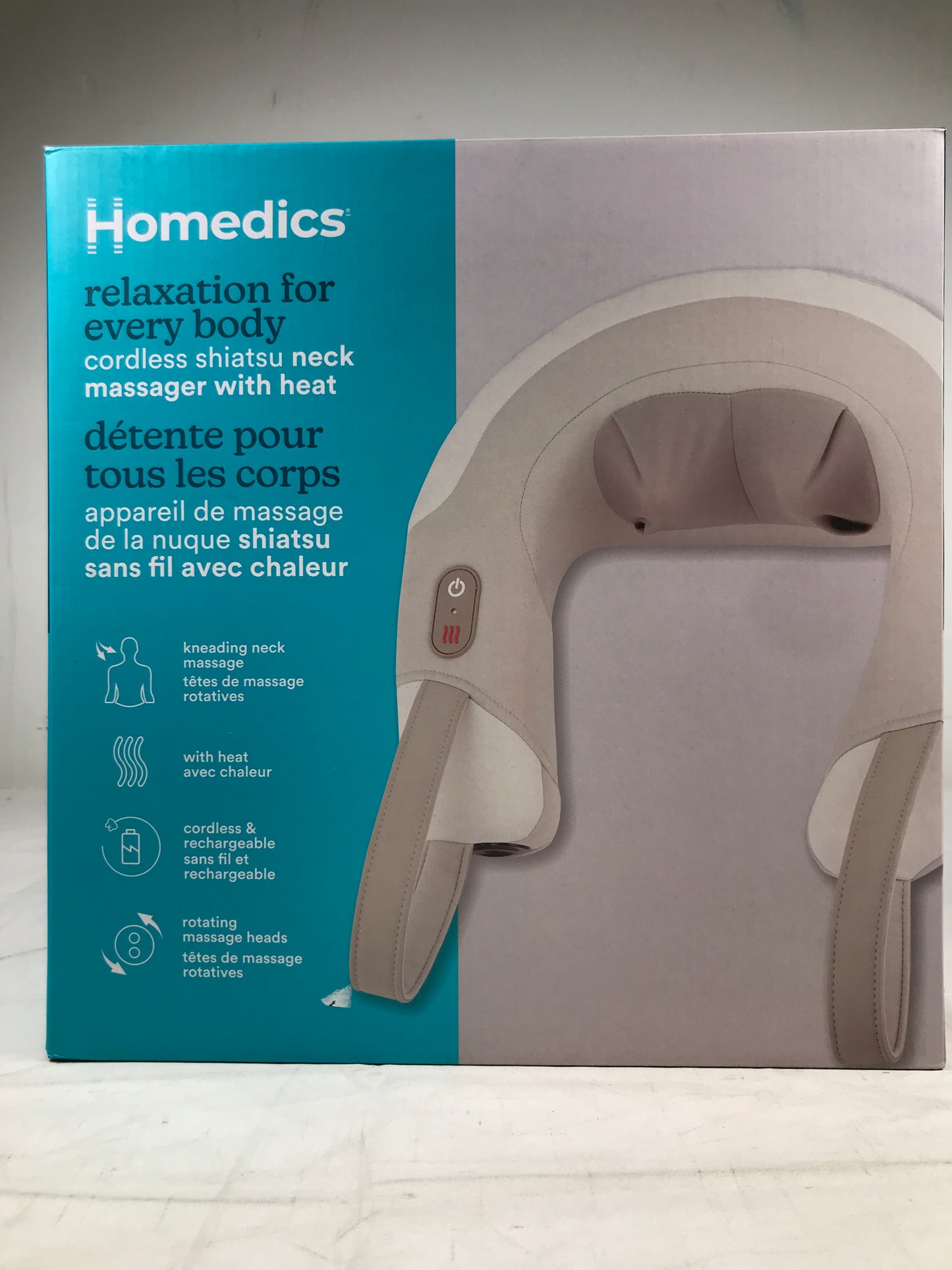 HoMedics Cordless Shiatsu Neck Massager with Heat