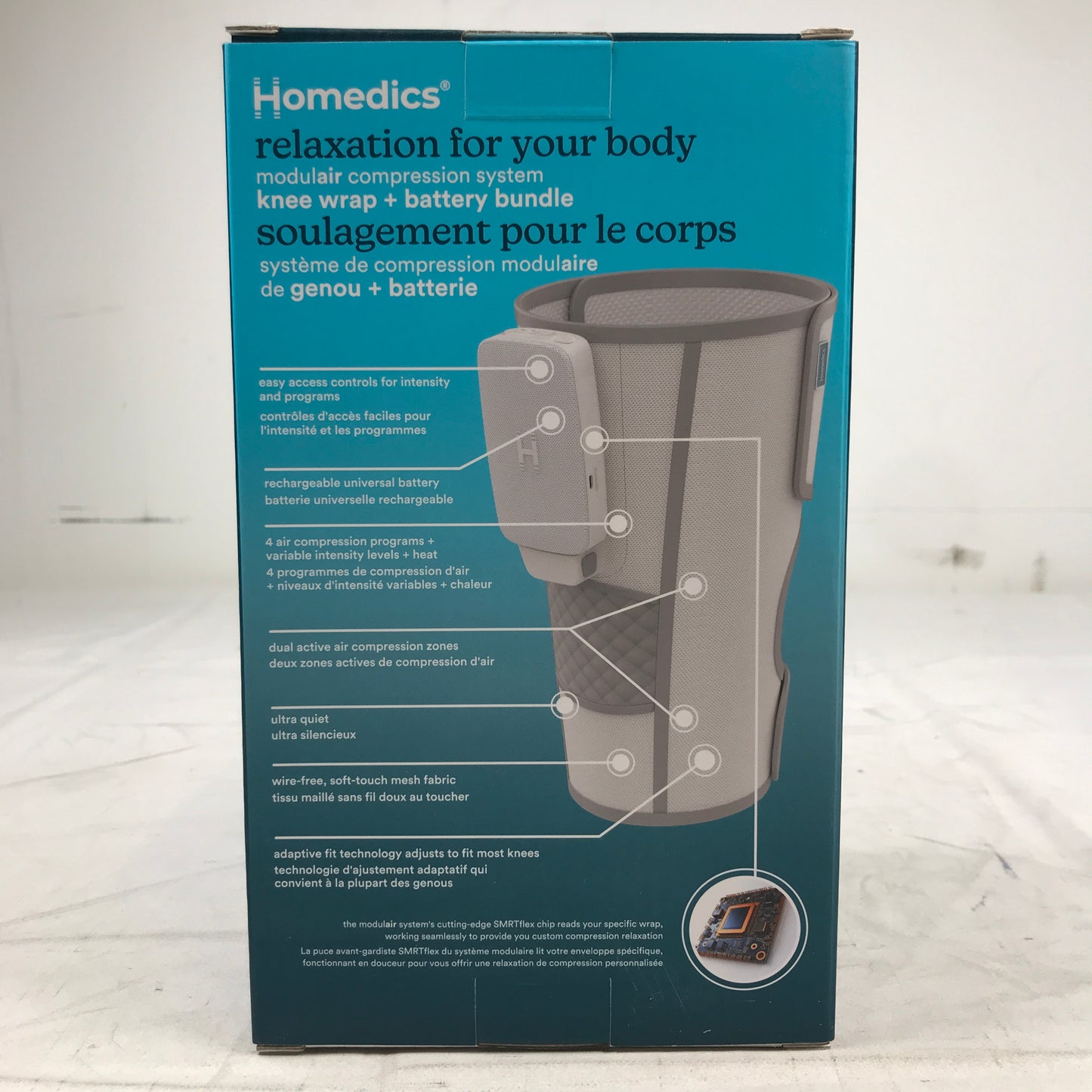 HoMedics Modulair Knee Compression Wrap & Battery Bundle