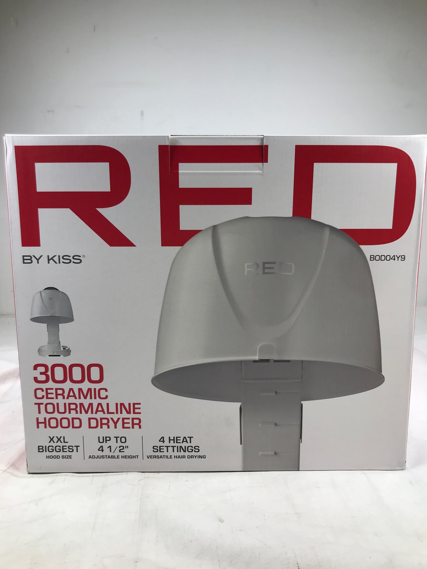 Red by Kiss 3000 Ceramic Tourmaline Professional Hood Dryer