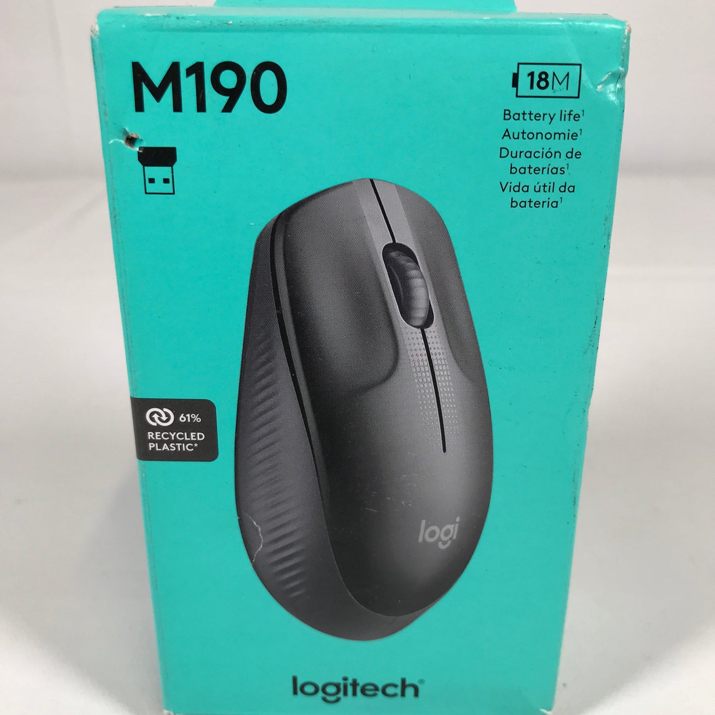 Logitech M190 Full-Size Wireless Mouse