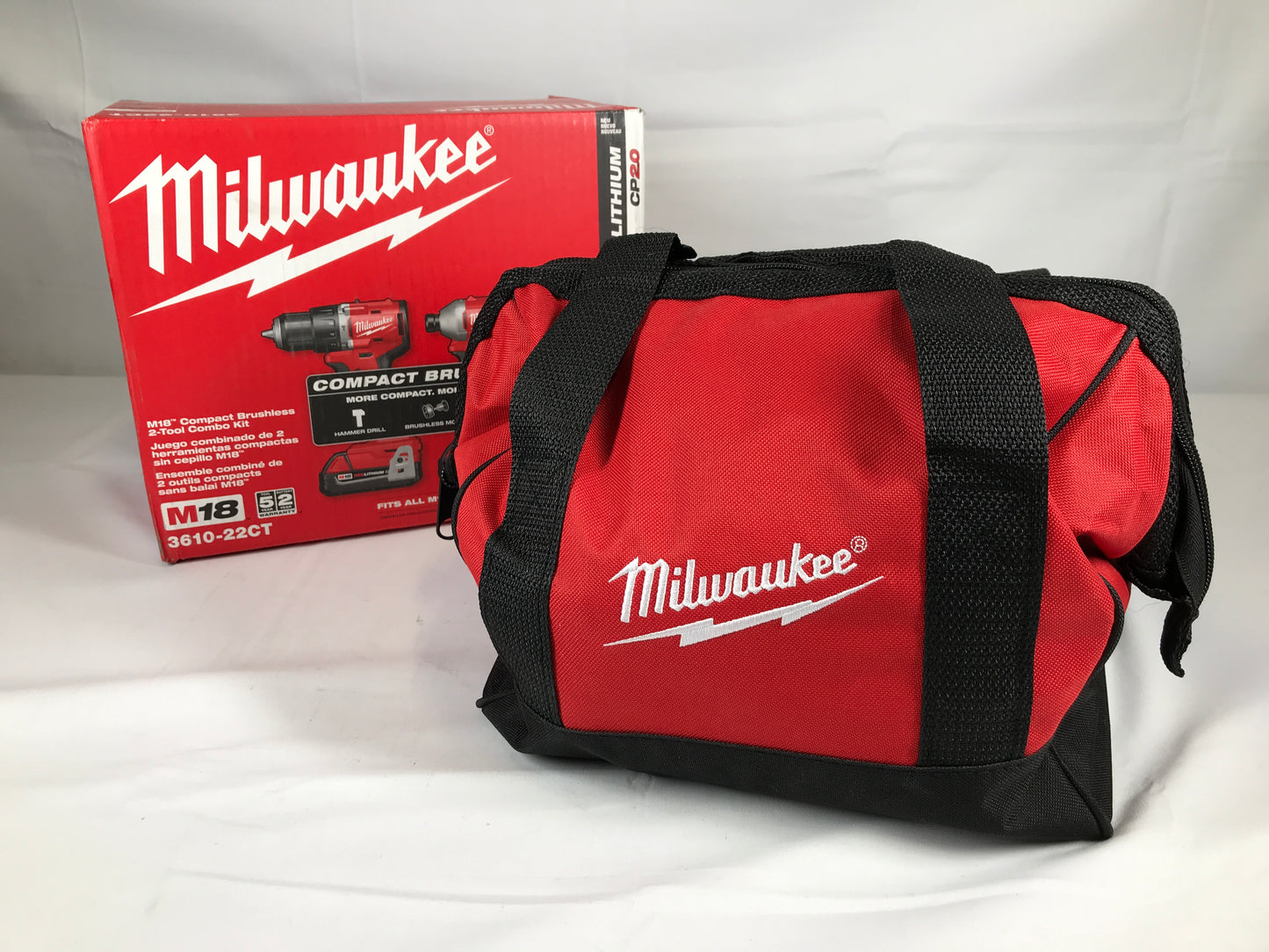Milwaukee 3692-22CT - M18 Compact Brushless 2-Tool Combo Kit