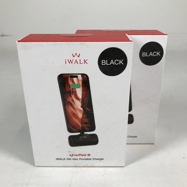 iWalk LinkPod 5 Portable Charger Black - 2-Pack