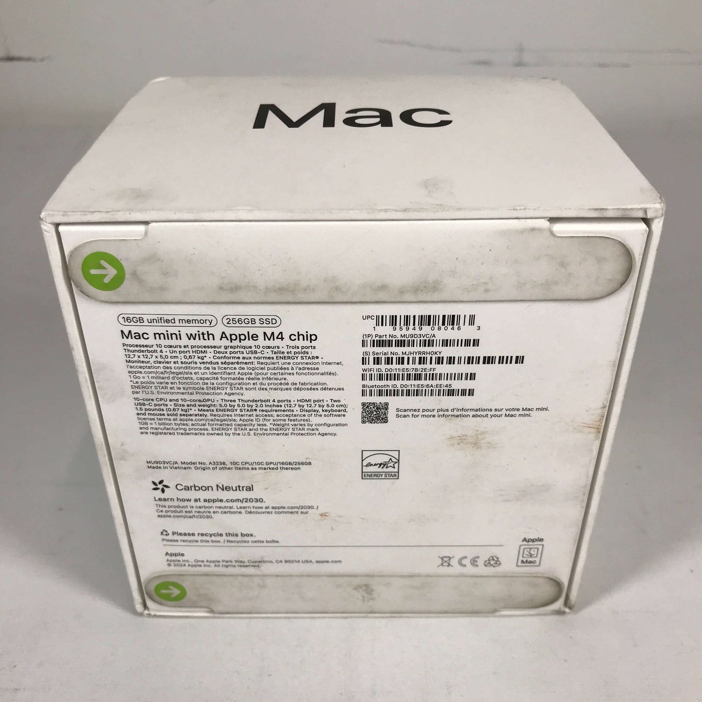 Apple Mac Mini (M4 Chip) - 10-Core CPU / 10-Core GPU / 16GB / 256GB