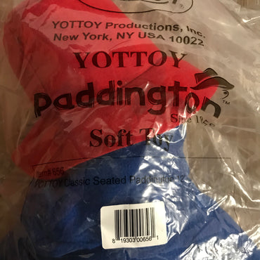 YOTTOY Classic Seated Paddington Bear Soft Stuffed Plush Toy 12"