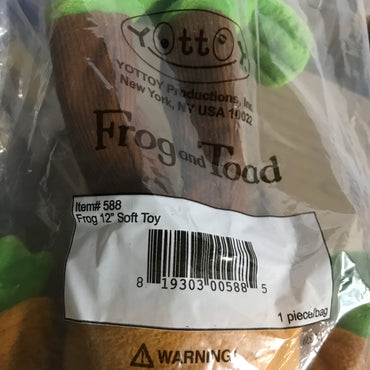 YOTTOY Classic Collection Frog Stuffed Animal Plush Toy 12”